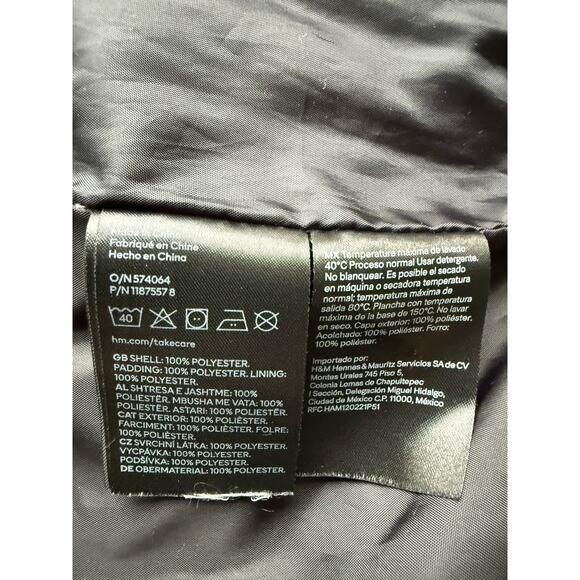 H&M Sonic the Hedgehog Kids Puffer Vest Black Gotta Go Fast Size 9-10 Years - Picture 7 of 8